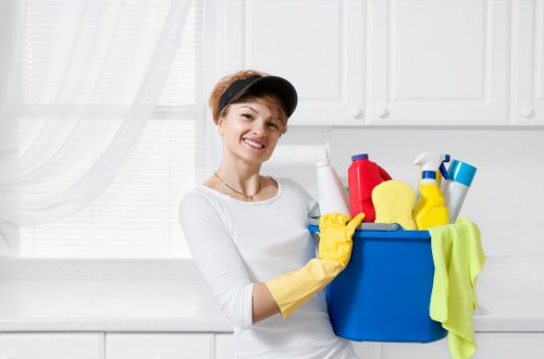 Local cleaning team preparing a move-out property in Barnet