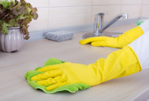 Kitchen and bathroom cleaning for a local Barnet property