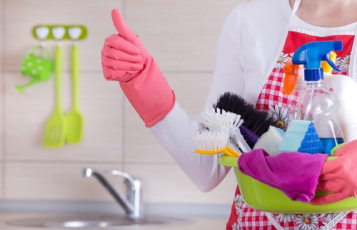 Regular cleaning service in a Barnet home kitchen
